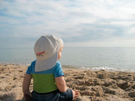 A quiet moment at the water's edge.